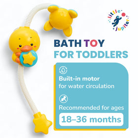 Little Jupiter duck sprayer multi-stream modes boost bathtime play possibilities.