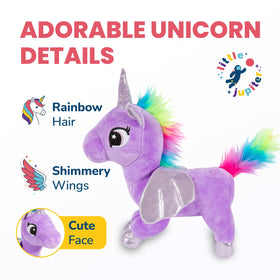 Gift-ready unicorn playset, ideal for birthdays and sleepovers.