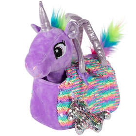 Little Jupiter plush unicorn toy, 12-inch cuddle companion for imaginative play.