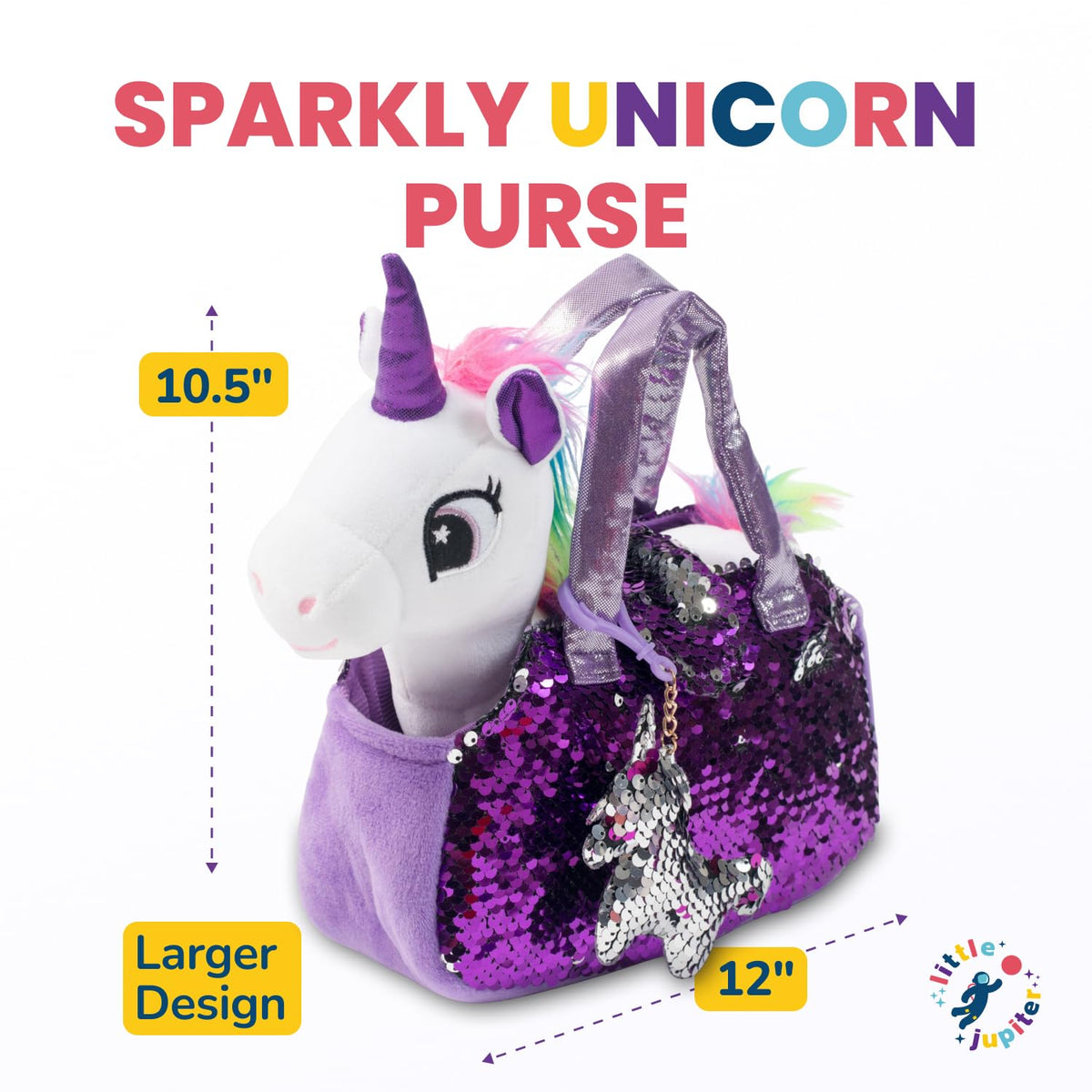 Little Jupiter reversible sequins purse adds sparkle for dress-up