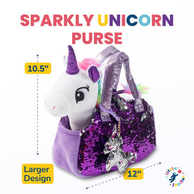 Little Jupiter reversible sequins purse adds sparkle for dress-up