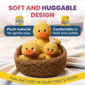 Little Jupiter safety-tested duck plush toys, trusted for kids 3 and up safety.