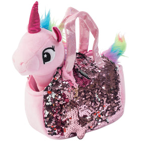 Little Jupiter unicorn plush 12-inch pink for cuddling and imaginative play