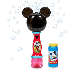Little Kids Mickey Mouse bubble wand front view with glowing lights for magical play