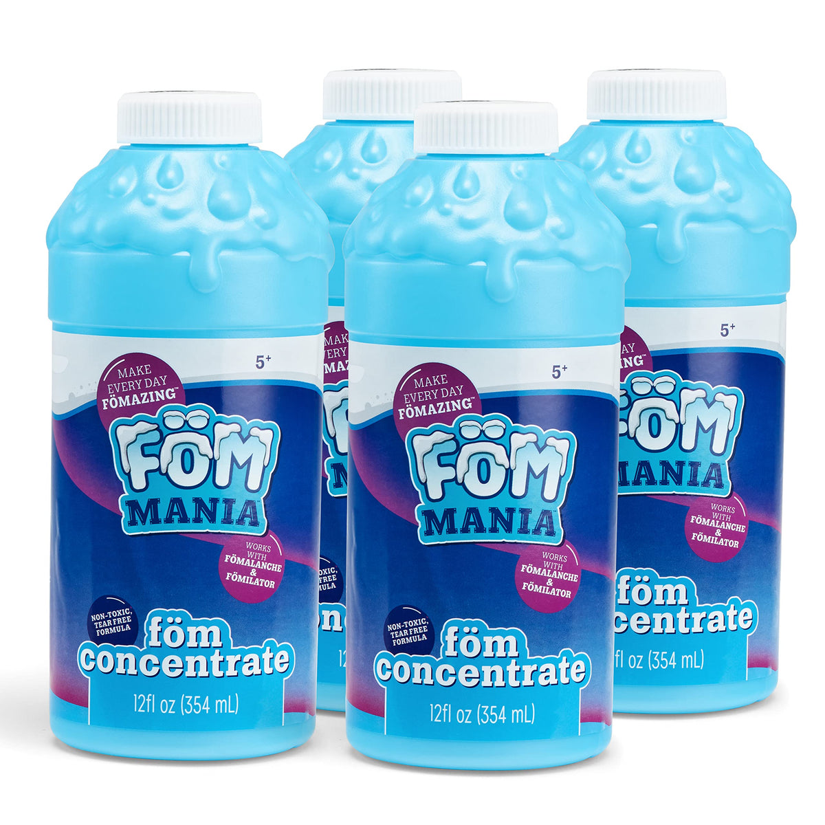 Little Kids Fom Mania foam refill bottle showing safe tear-free foam for kids.