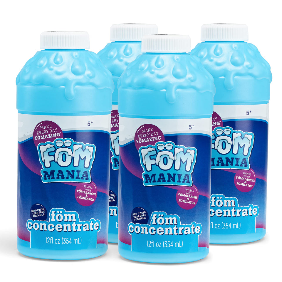 Little Kids Fom Mania foam refill bottle showing safe tear-free foam for kids.