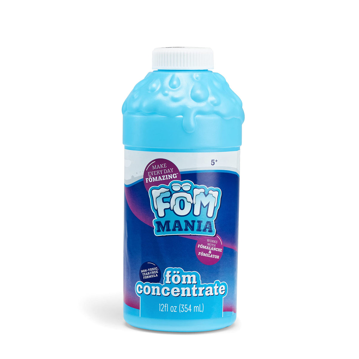 Outdoor party scene with kids enjoying safe foam refills by Little Kids.