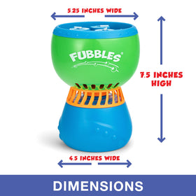 Battery compartment of the Fubbles bubble machine with four AA slots