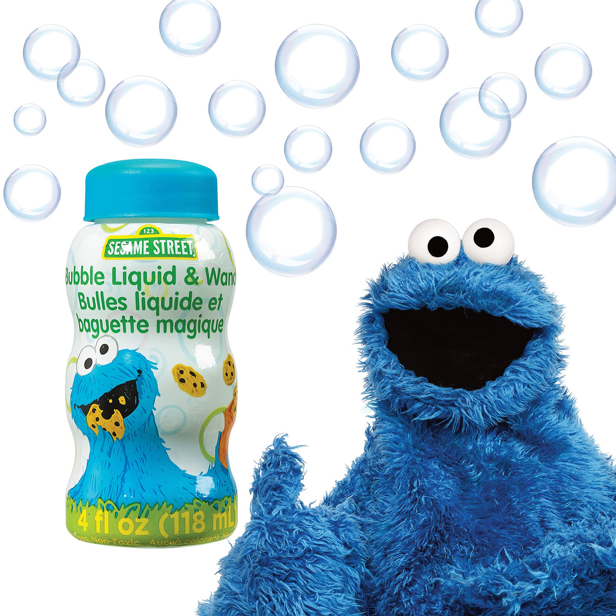 Little Kids Sesame Street Abby Cadabby bubbles bottle adds magical color to playtime