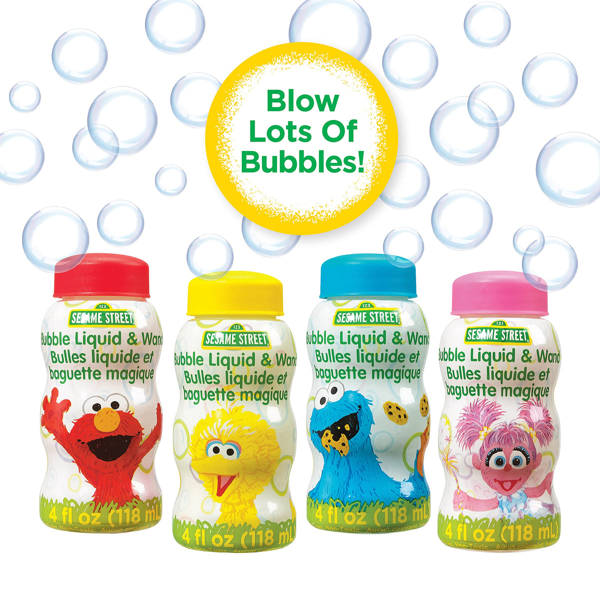 Little Kids Sesame Street Big Bird bubbles bottle ideal for picnics and cheerful bubble time