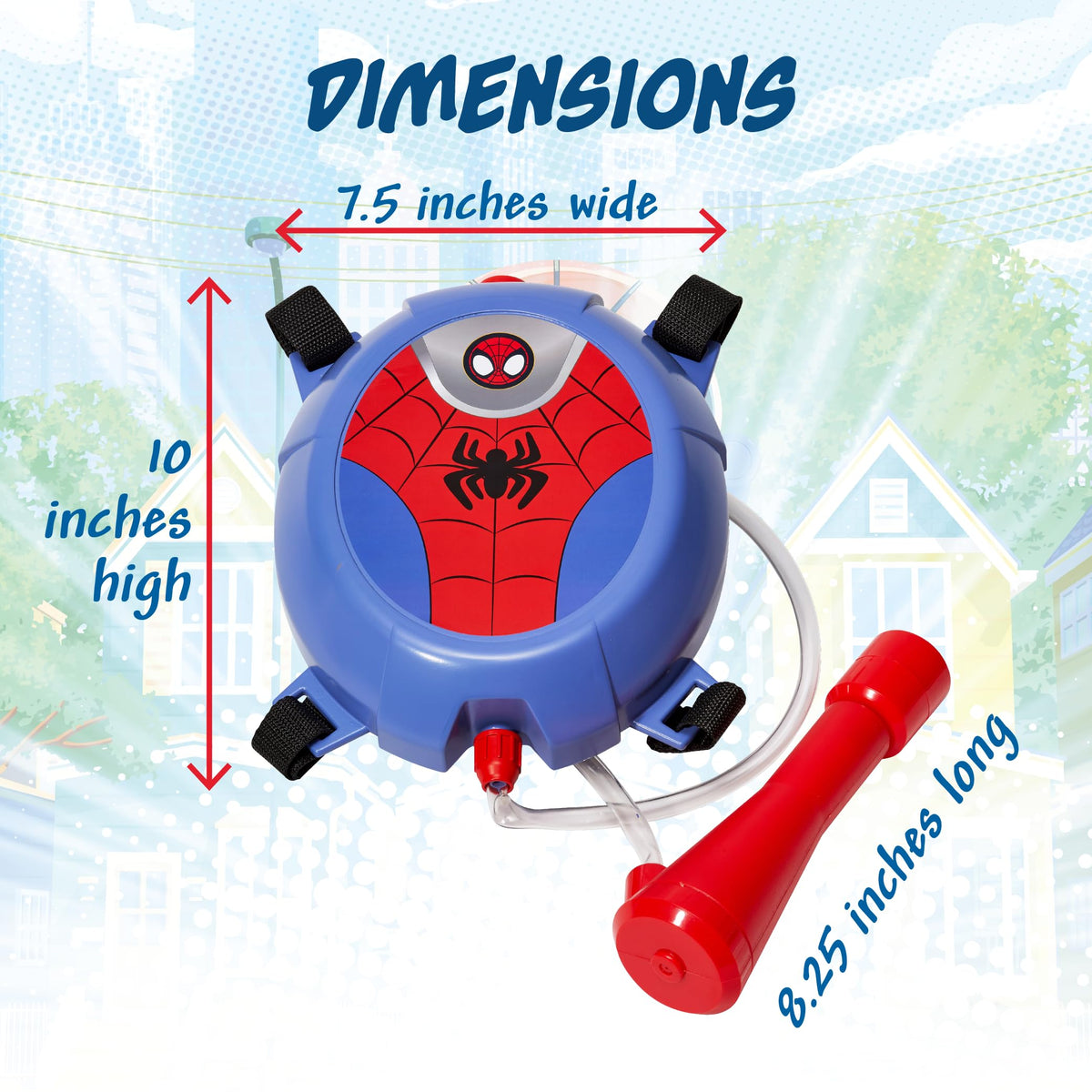 Holds over 33 ounces of water for longer play sessions.
