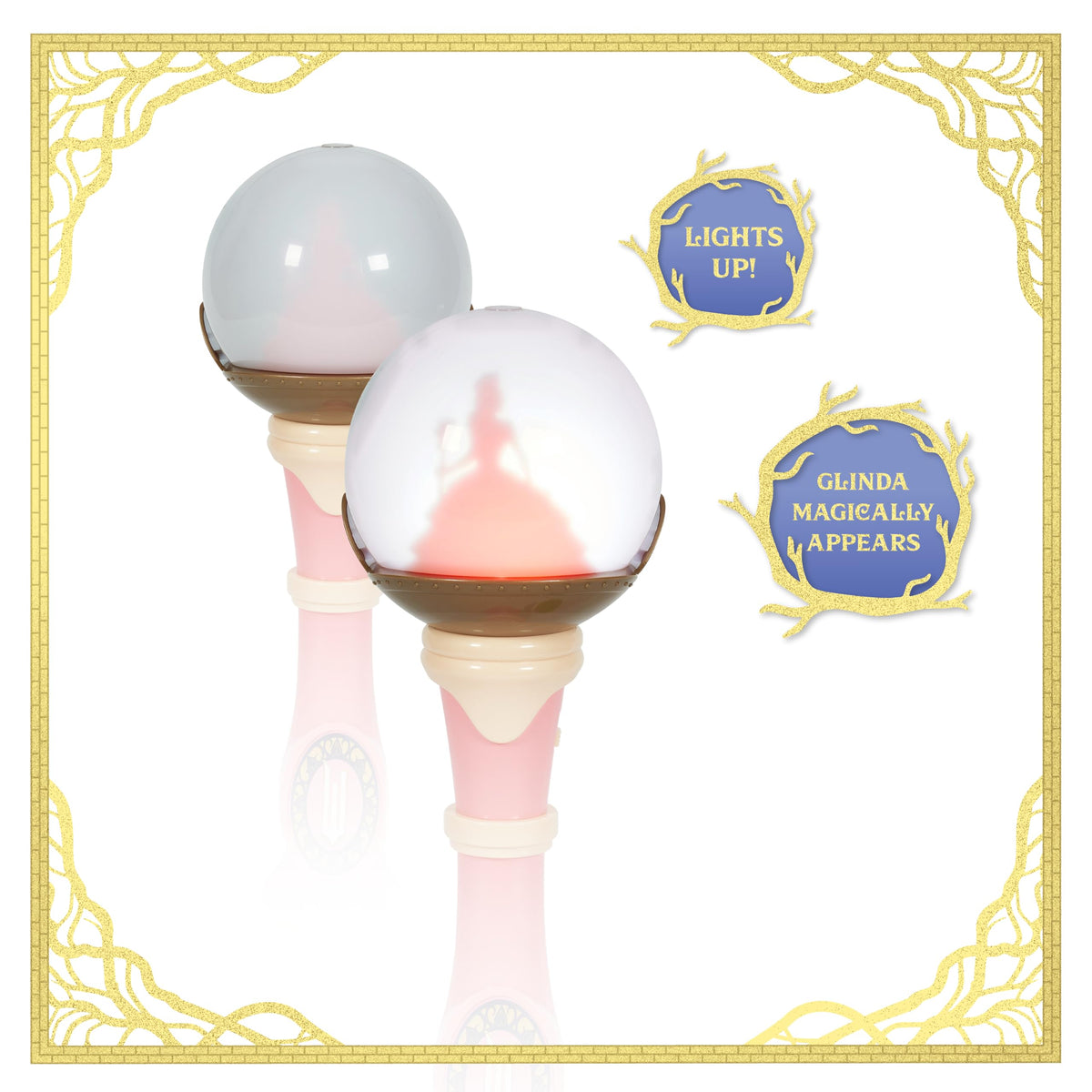 Little Kids Wicked Glinda Bubble Wand releases abundant bubbles for outdoor fun