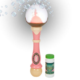 Little Kids Wicked Glinda Bubble Wand lights up, creating magical bubbles for play