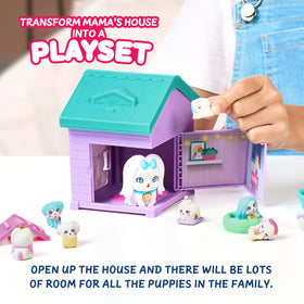 Little Live Pets playset includes surprise accessories and stickers for tracking pups