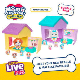 Little Live Pets Mama Surprise Beagle reveal with blush helper feature