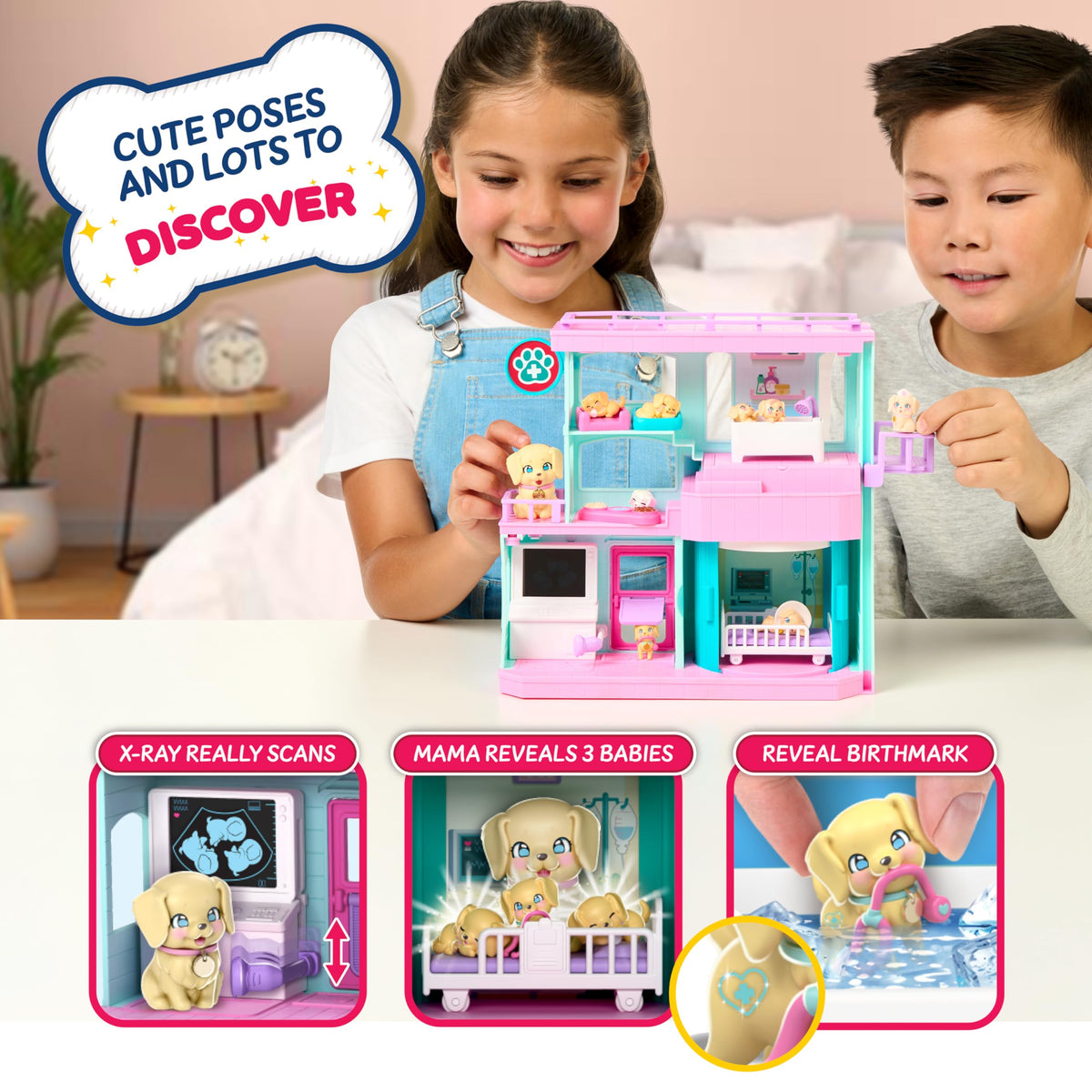Includes 15+ accessories and a collector’s guide to expand your pretend pet family.