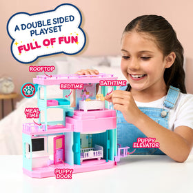 Mama Surprise Families cheek color change shows readiness for birth in a magical pretend clinic.