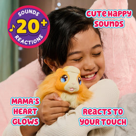 Close-up of Little Live Pets Mama Surprise hutch showing the magical birth moment