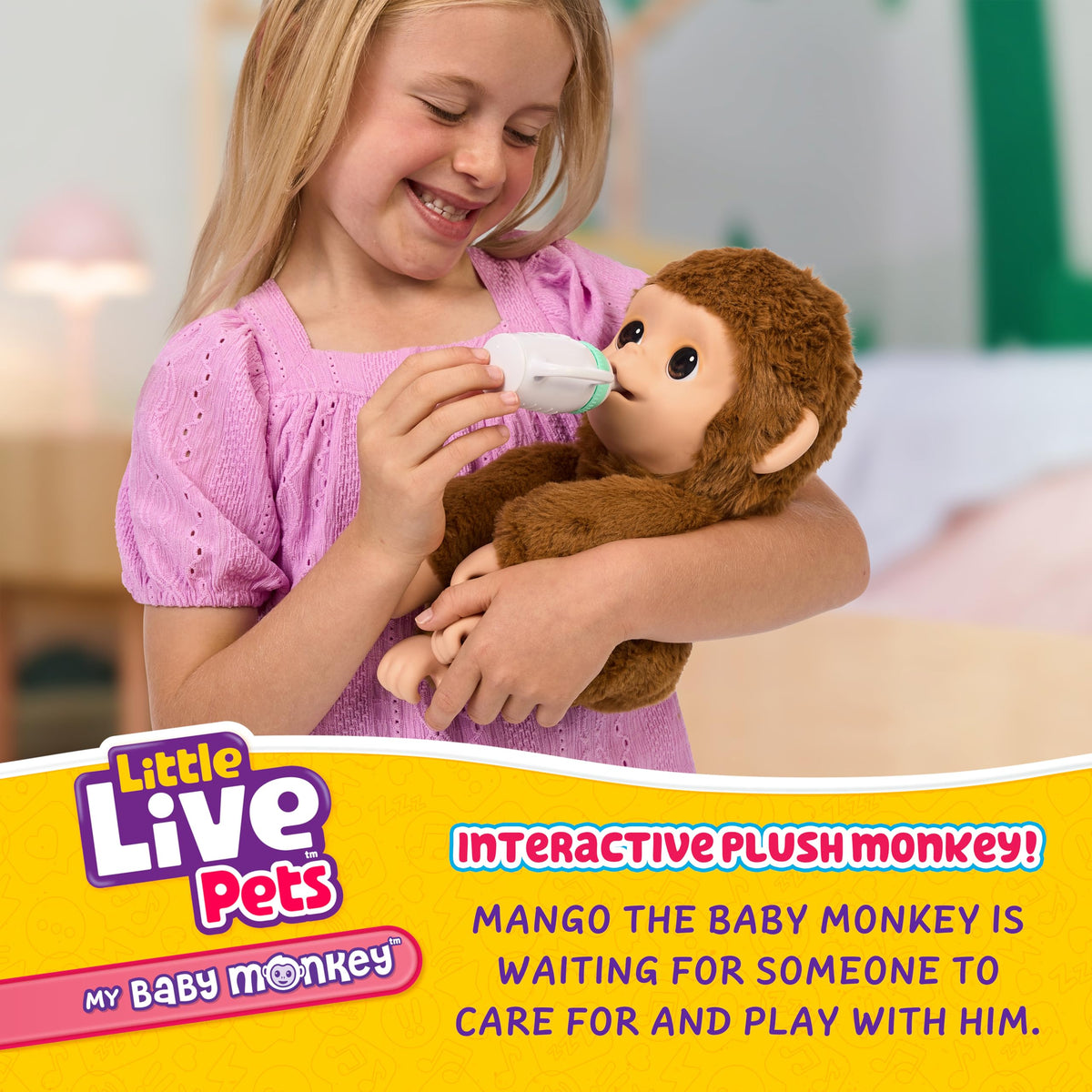 Little Live Pets Mango lullaby mode soothes for peaceful moments