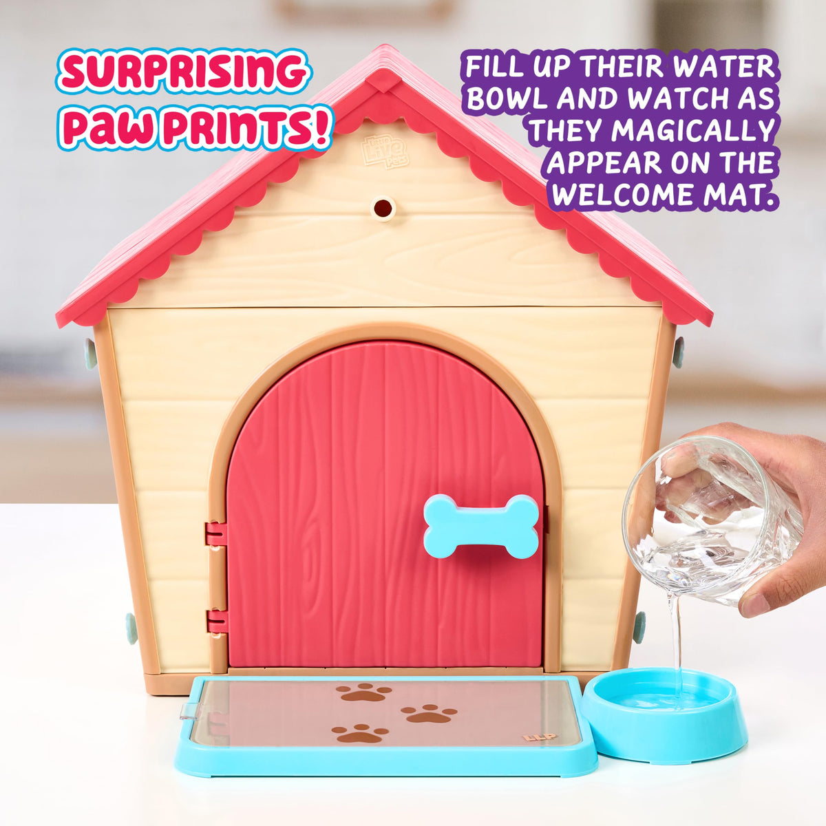 Chewable bone enhances nurturing pretend play in My Puppy's Home Playset