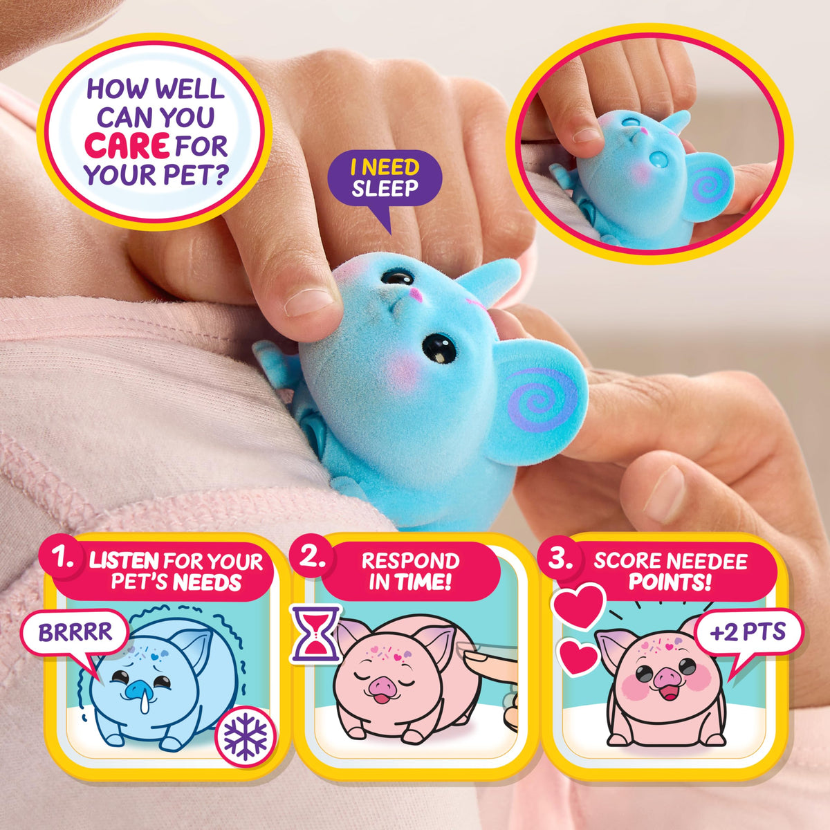 Little Live Pets NeeDees 50+ sounds showcase expressive moods for interactive storytelling