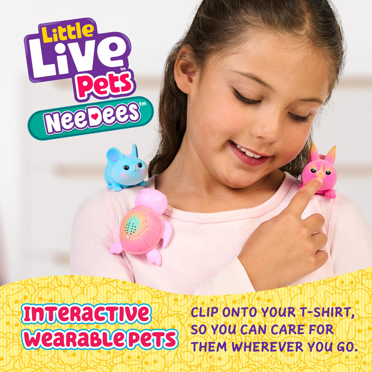 Little Live Pets NeeDees clip-on backpack demonstrates portable, on-the-go fun for kids