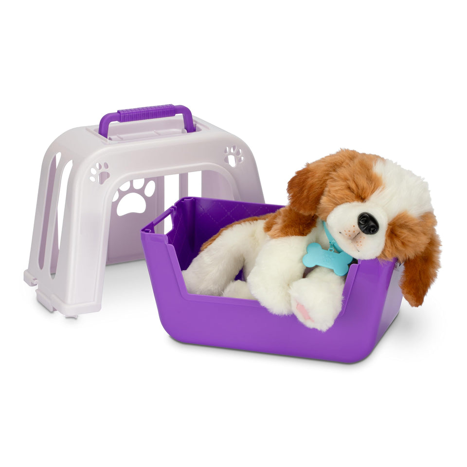 Little Live Pets Patches Beagle bottle interaction engages kids in feeding play.