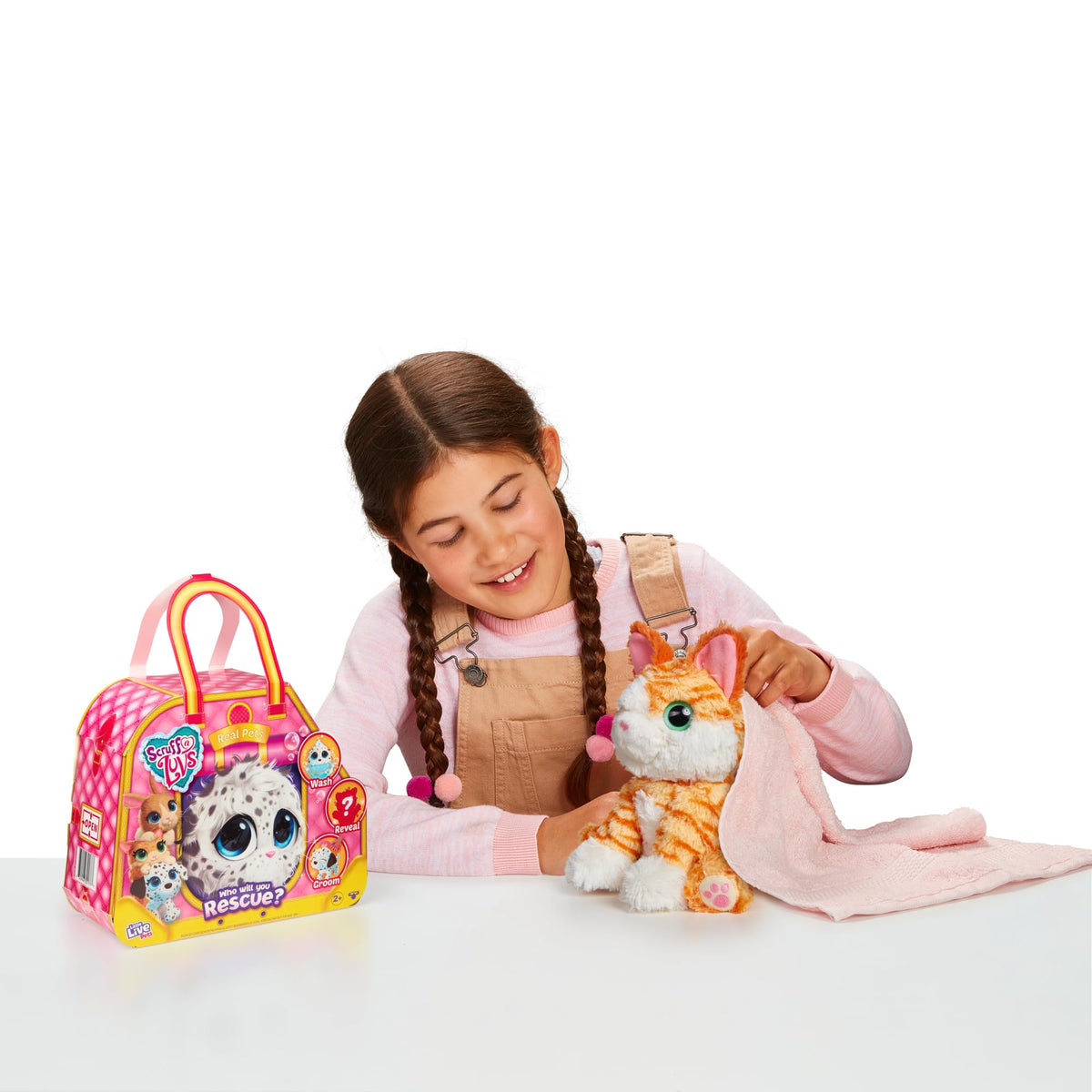 Little Live Pets Scruff-a-Luvs dry and brush session for fluffier fur.