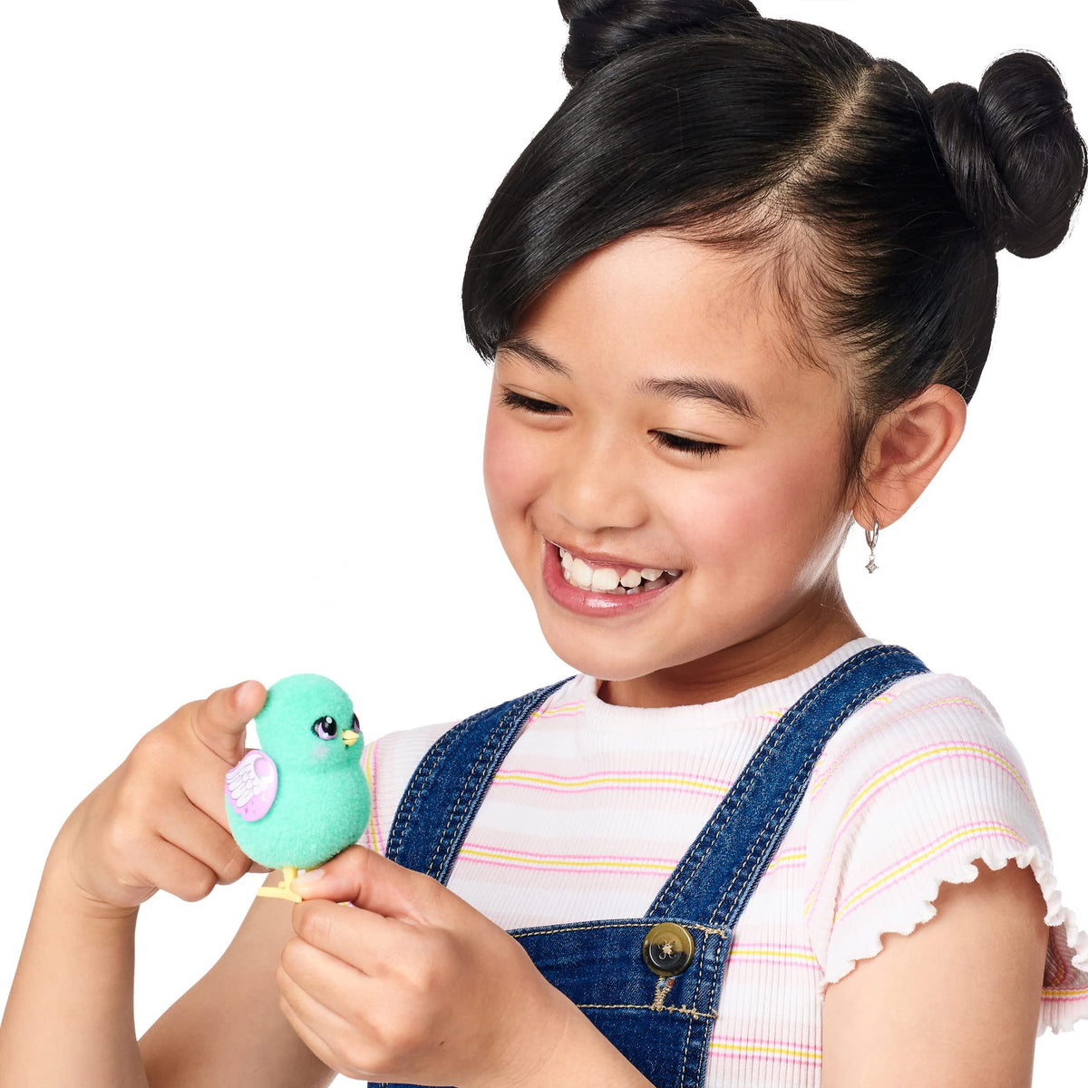 Little Live Pets Surprise Chick soft flocked skin for cuddly play.