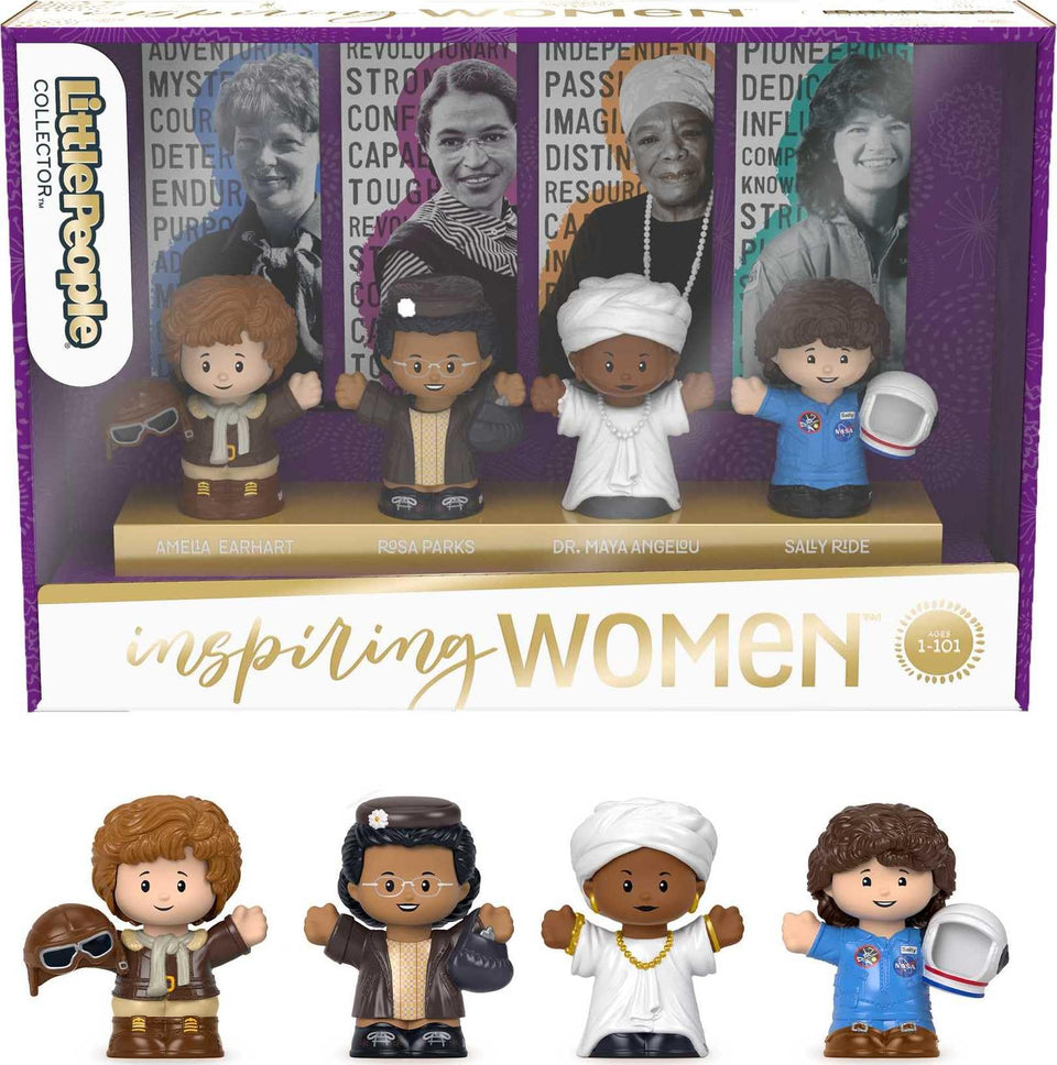 Little People Collector Inspiring Women Maya Angelou figure for shelf display and learning.