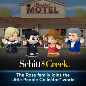 Little People Collector Schitt's Creek Johnny Rose figure, ideal for display and gifting to fans.