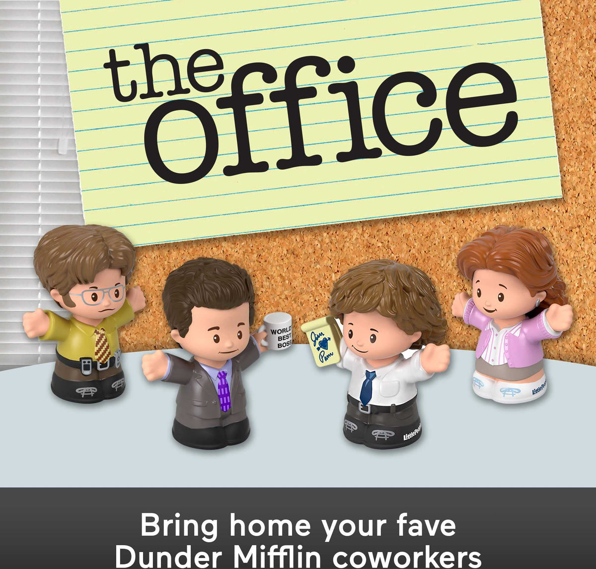 Little People Collector The Office Dwight Schrute figure with character likeness.