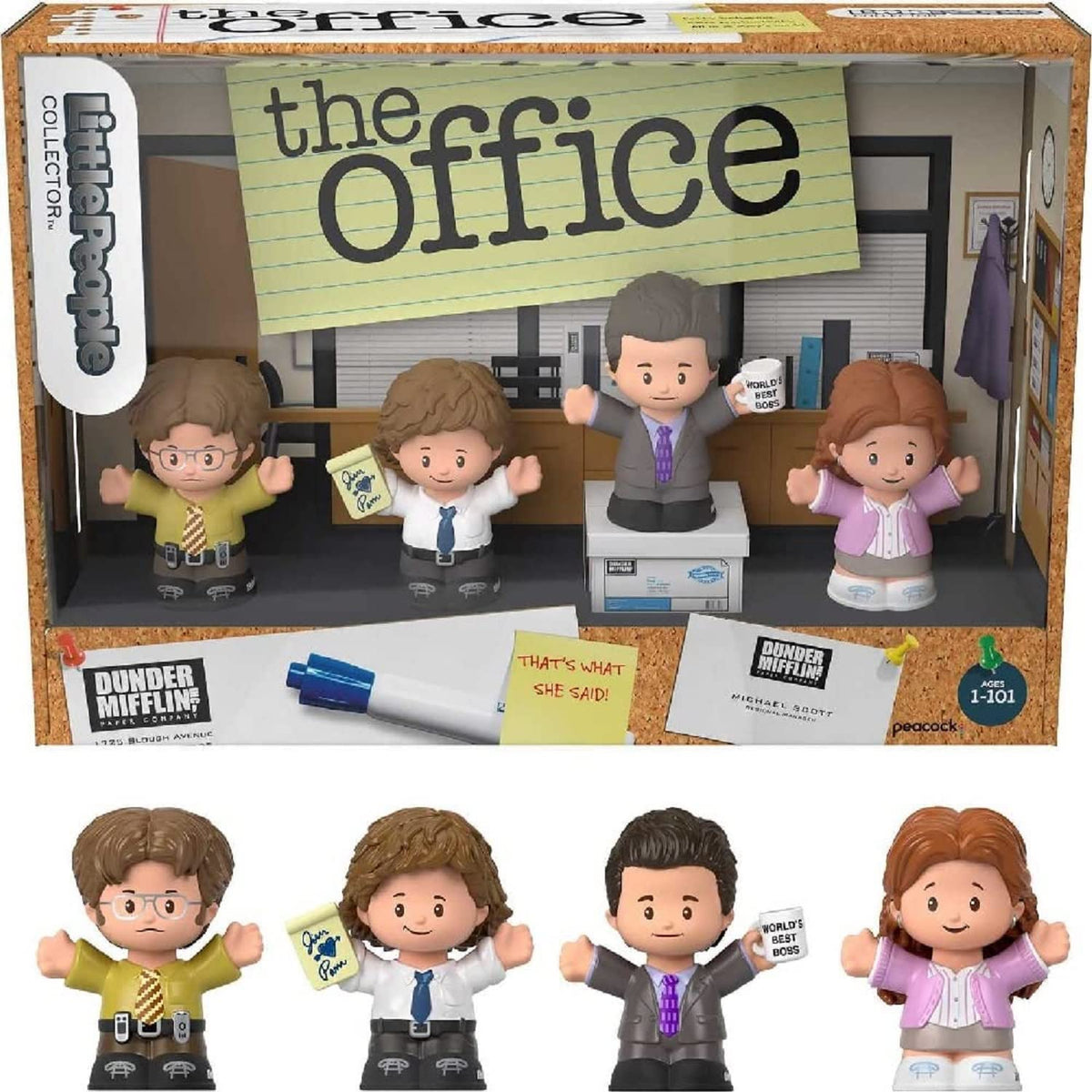 Little People Collector The Office Michael Scott figure for desk display.