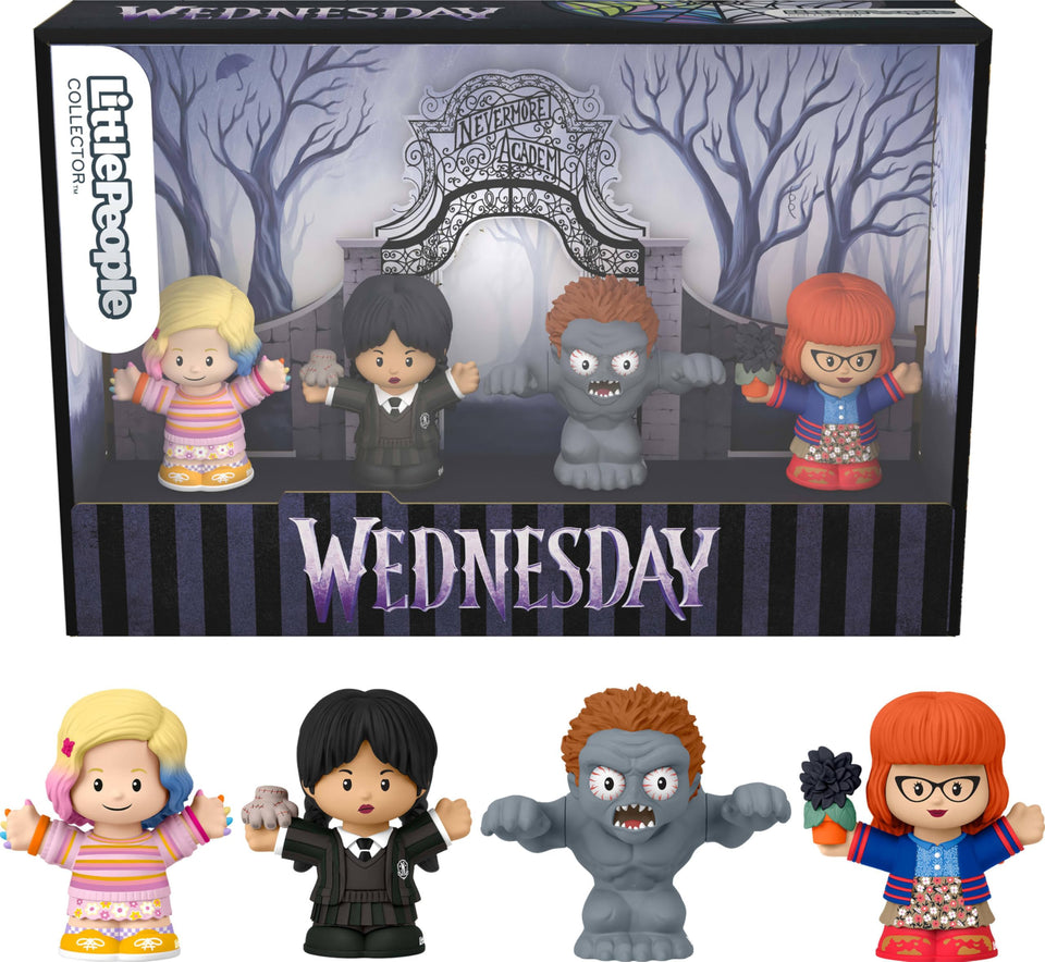 Little People COLLECTOR Wednesday Addams with Thing figurine, ideal display piece for fans