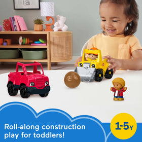 Little People Work Around Town bulldozer lifting loader supports dynamic loading and unloading practice