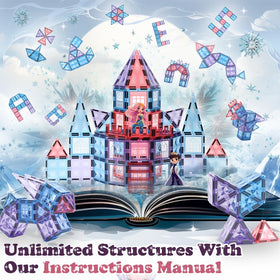 Little Pi Frozen Magnetic Tiles safe ABS plastic ensures durable play