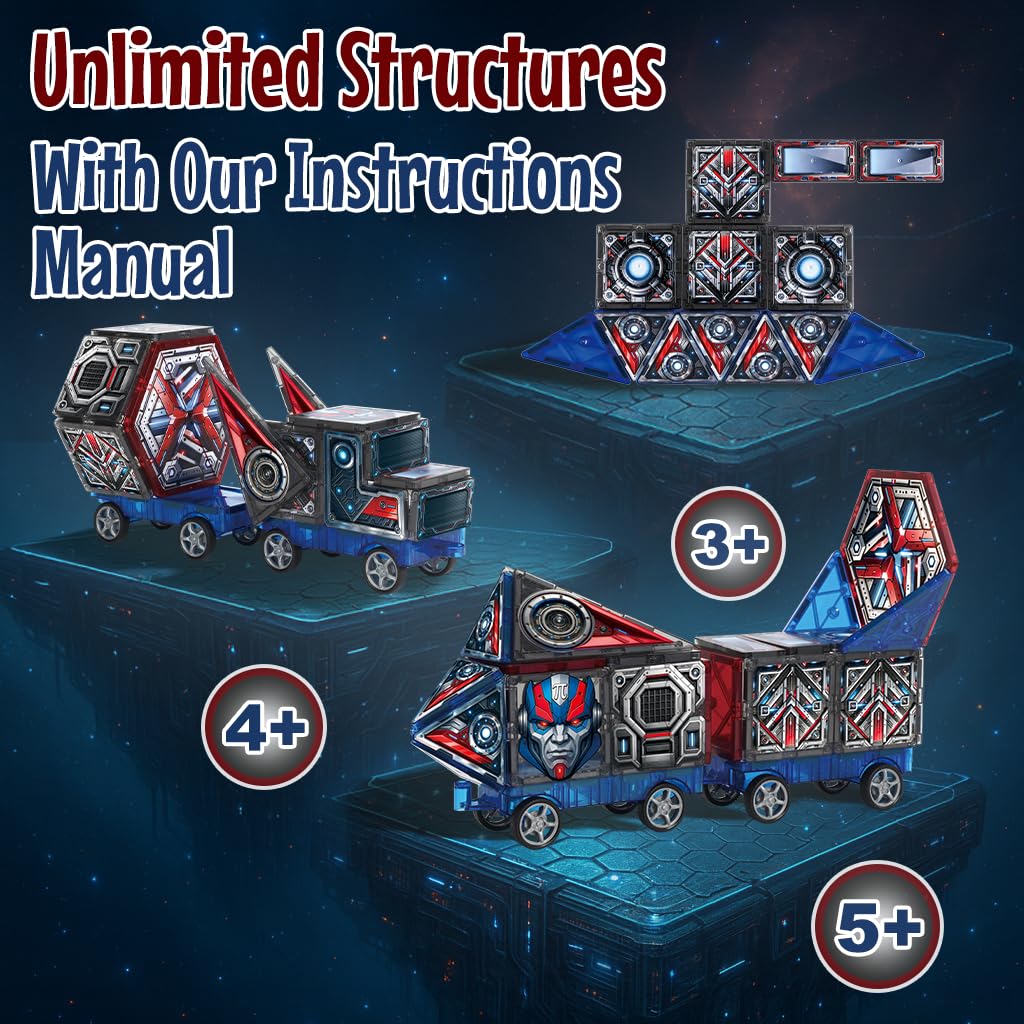 Little Pi MegaBots premium ABS plastic keeps edges safe while kids transform.