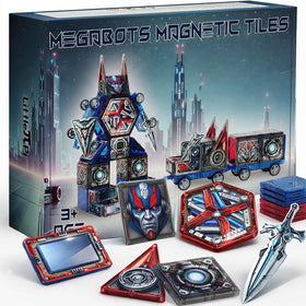 Little Pi MegaBots sword and shield pose for imaginative battles and teamwork.