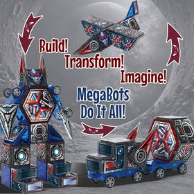 Little Pi MegaBots 58-piece set supports STEM concepts like spatial awareness.
