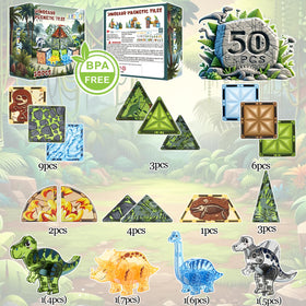 Little Pi tiles for ages 3+, smooth edges protect little hands during exploration.