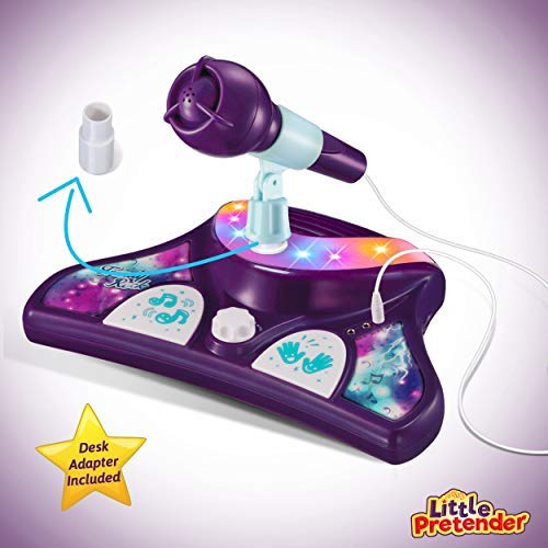 Little Pretender karaoke machine AUX port for easy music sharing.