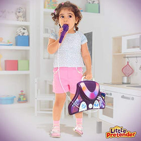 Little Pretender karaoke machine batteries included for ready-to-use play.