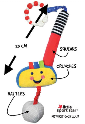 Little Sport Star makes a thoughtful baby gift for golf-loving families.