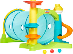 Little Tikes 2-in-1 Activity Tunnel crawl-through view for toddlers indoors
