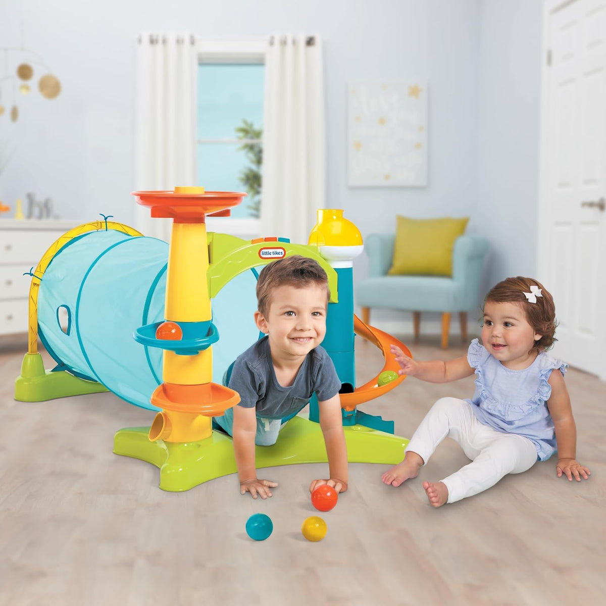 Little Tikes 2-in-1 Activity Tunnel foldable design for easy storage
