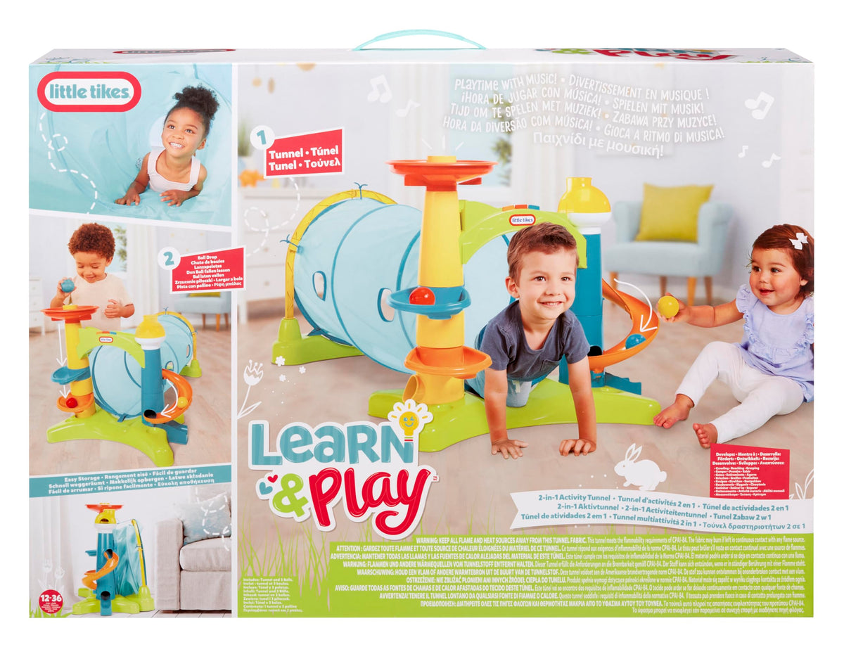 Little Tikes 2-in-1 Activity Tunnel silly sounds for sensory play