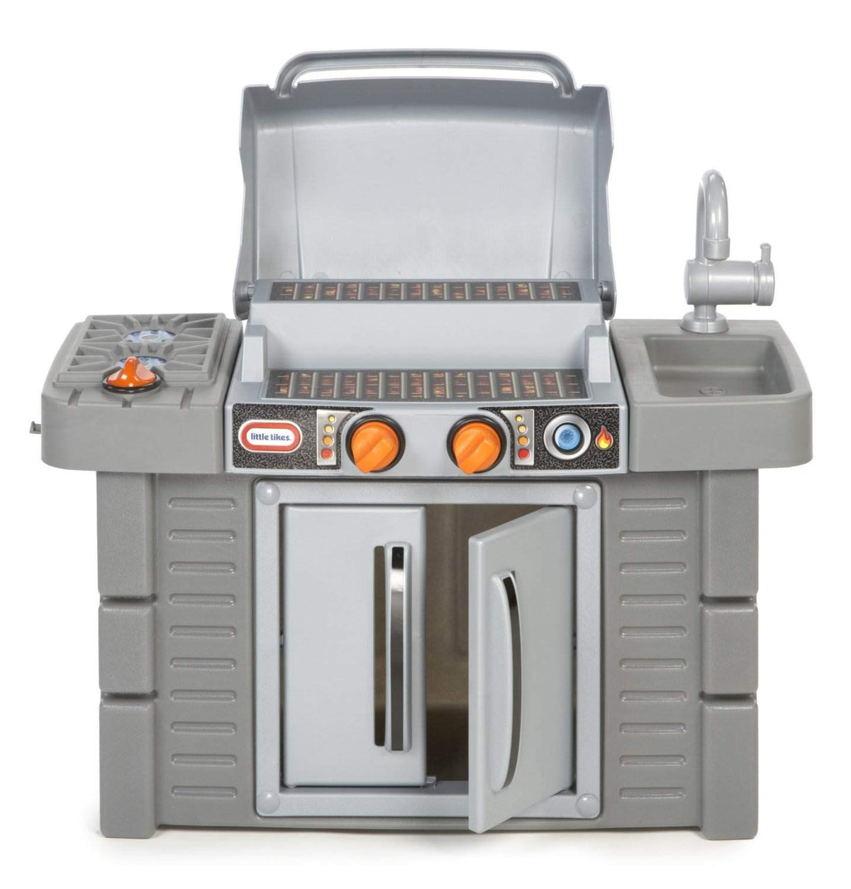 Little Tikes Cook 'n Grow BBQ Grill Gray kid-friendly grilling fun.