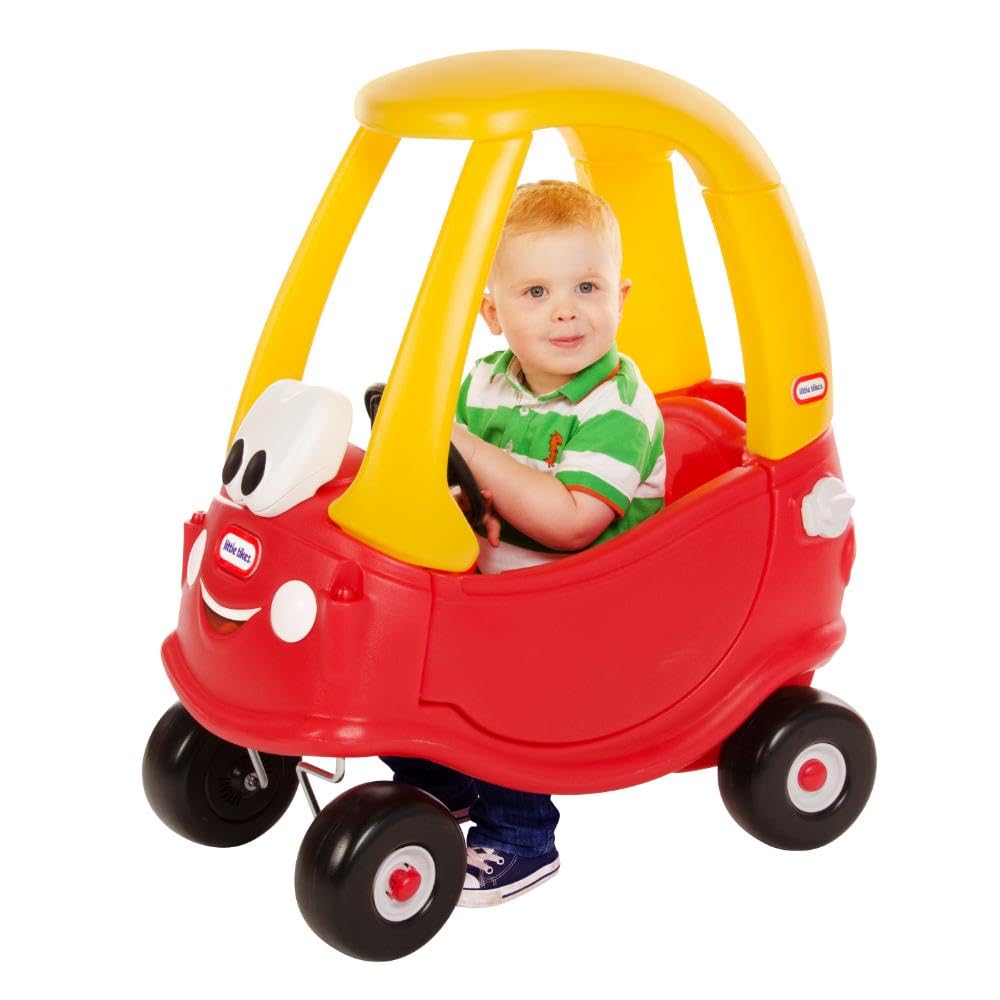 Little Tikes Cozy Coupe 30th Anniversary removable floor detail indicates flexible, parent-controlled play