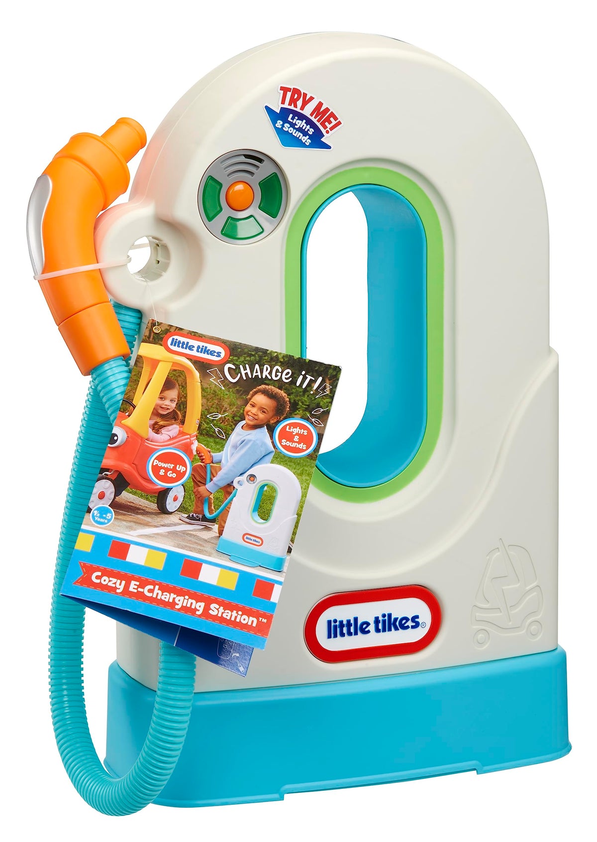 Compatible with Cozy Coupe vehicles for seamless role play with Little Tikes Cozy E-Charging Station.