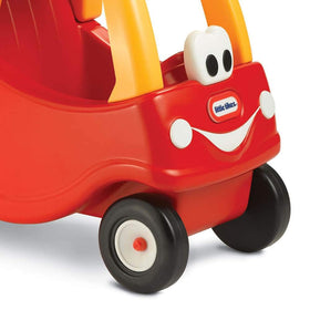Little Tikes Cozy Shopping Cart packaging shot demonstrates easy setup and gift ready presentation